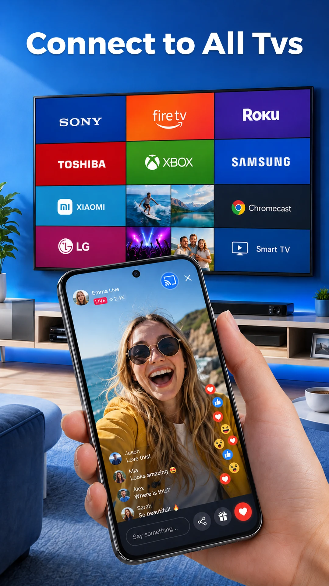 TV Cast Screen Mirroring App screenshot